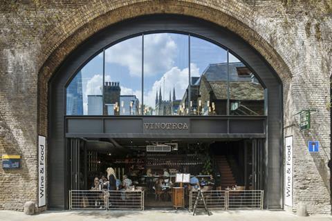 Vinoteca restaurant at Borough Yards, London